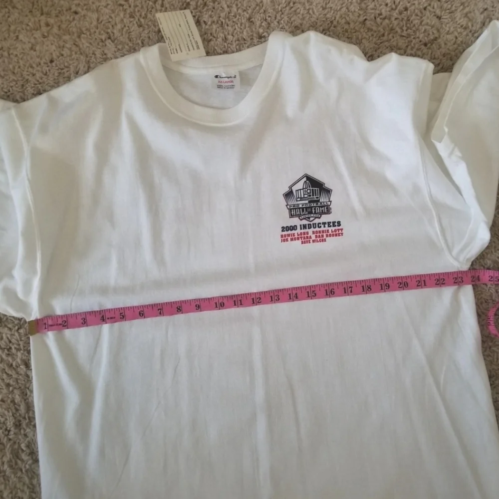 NFS Pro Football Hall of Fame 2000 Inductees Joe Montana T-Shirt Mens XXL NEW - Picture 6 of 7